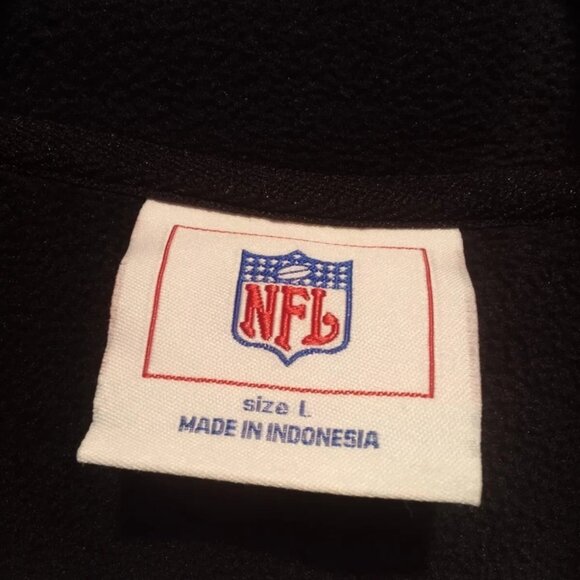 San Francisco 49ers/Forty-Niners Red NFL 1/4 Zip Pullover Large Fleece Sweater - Picture 6 of 7